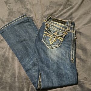 Rock Revival Dark Blue Boot Cut Jeans